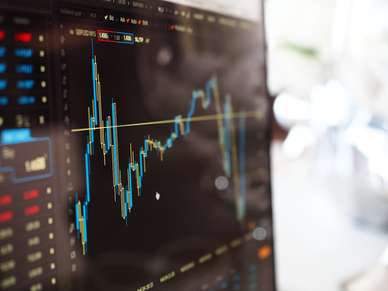 A computer screen showing the trend line for one of InTheMoney's options alerts